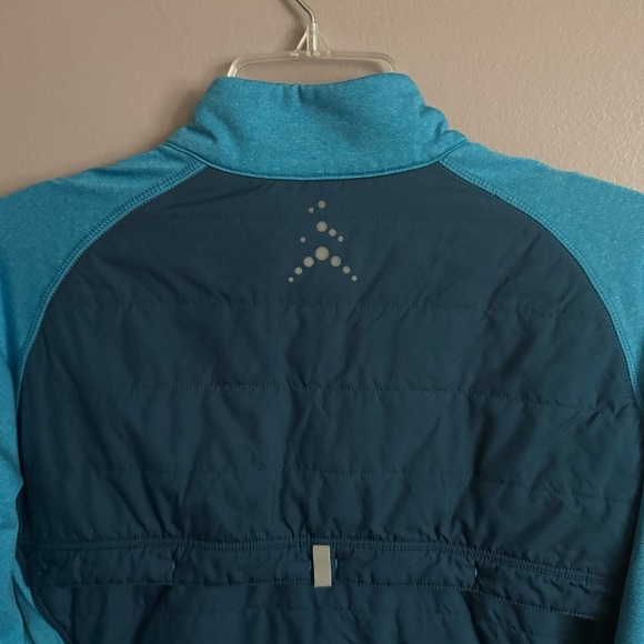 REI Blue Insulated Running Shell Puffer Jacket Women's Small Gorpcore Reflective - Picture 6 of 7